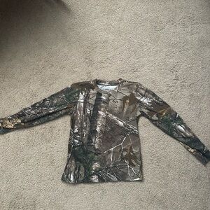 Magellan Outdoors Kids' Woodland Camo Long Sleeve Tee
